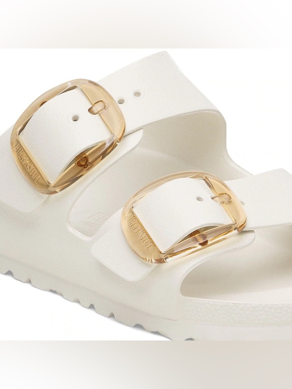 Womens Birkenstock Arizona Big Buckle EVA Slide Sandal - Eggshell NWT SIZE 41 - Picture 2 of 5